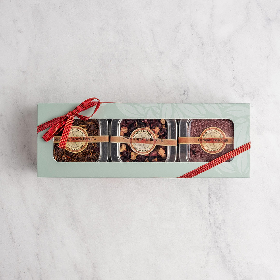 Cranberry Orange 3 Tin Gift Box